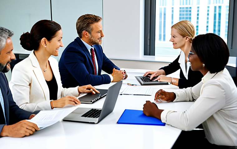 글로벌브릿지와 자원 관리 - Global Business Meeting**

"A diverse group of business professionals in appropriate business attire...