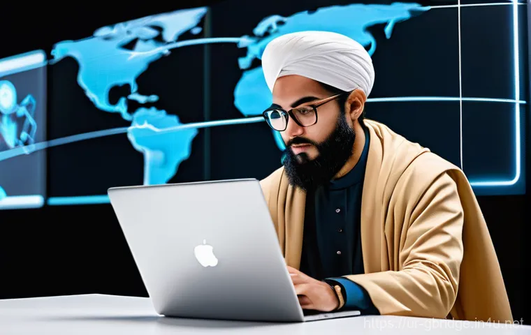 글로벌브릿지 정책 - **Prompt:** A bustling, vibrant global trade fair, set in a modern convention center. Diverse indivi...