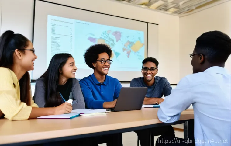 글로벌브릿지 파트너십 - **Prompt:** "A vibrant, modern office environment bathed in warm, inviting light. Diverse profession...