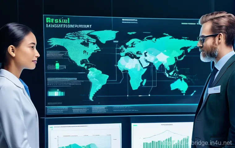 글로벌브릿지와 인공지능 AI - **A warm and inviting scene depicting a diverse family (mother, father, and two children, one approx... 글로벌브릿지와 인공지능 AI - **A warm and inviting scene depicting a diverse family (mother, father, and two children, one approx...