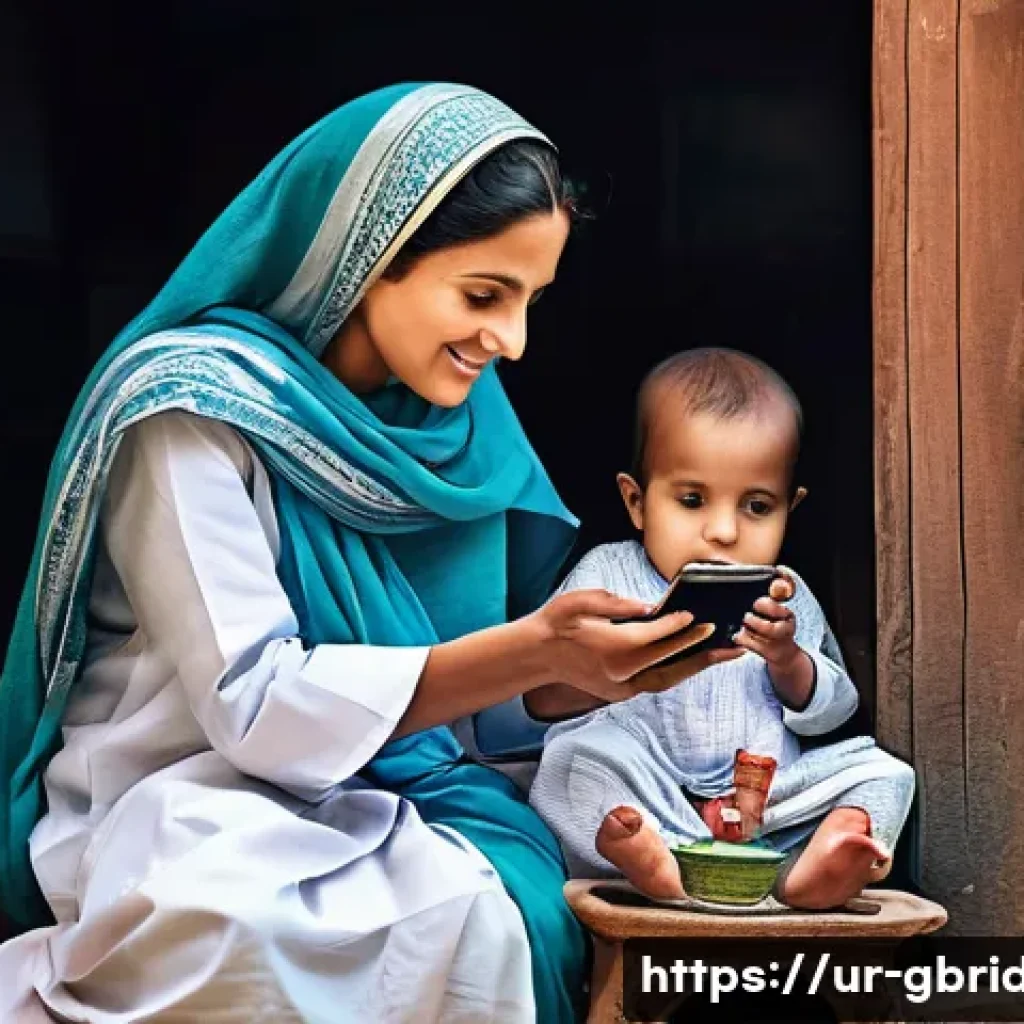 글로벌브릿지와 헬스케어 - **Prompt 1: Telemedicine in a Remote Village**
    "A heartwarming scene depicting a Pakistani villa...